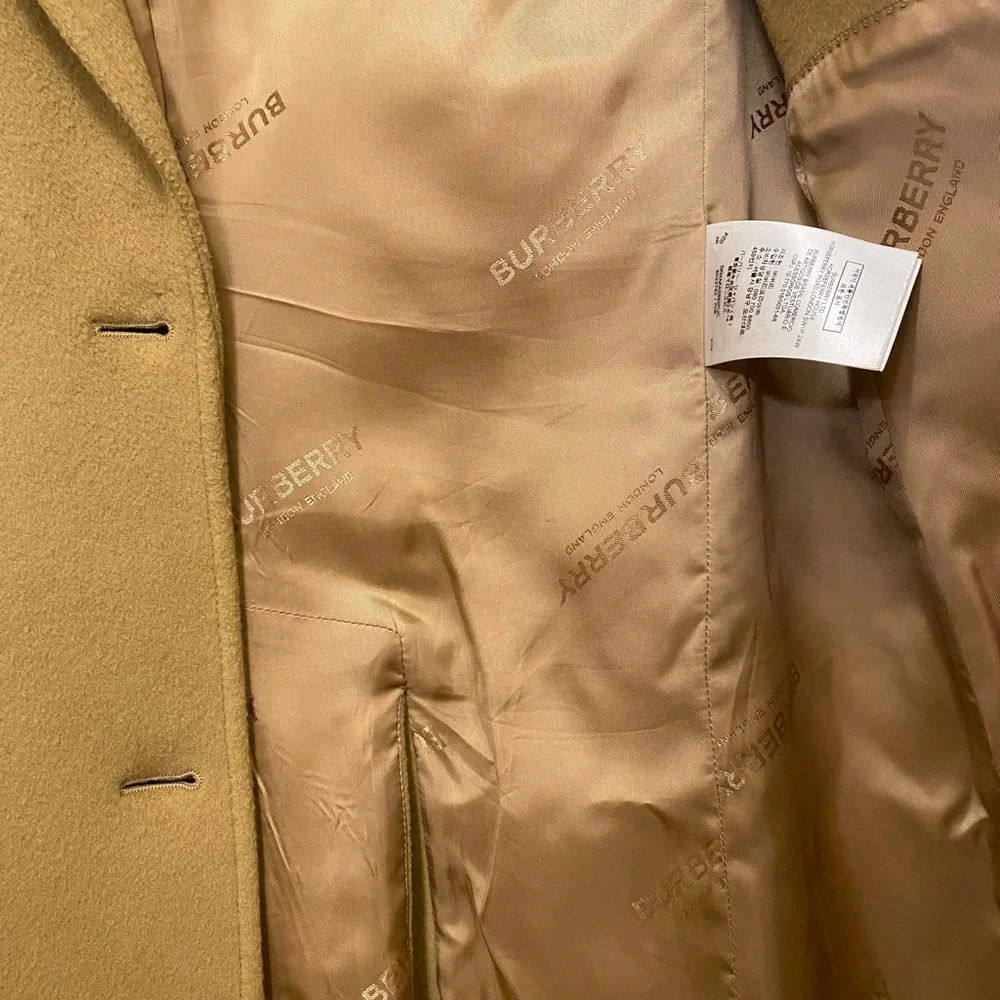 Burberry Camel Tan Wool Blend Long Coat - Picture 9 of 9